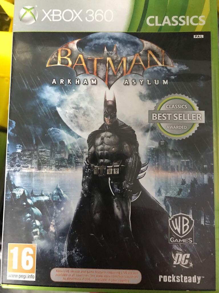 Batman: Arkham Asylum [Classics Edition] - Microsoft Xbox 360 video game collectible [Barcode 5051892078344] - Main Image 1