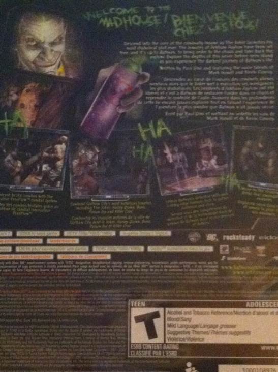 Batman Arkham Asylum - Microsoft Xbox 360 (Eidos - 1) video game collectible - Main Image 2
