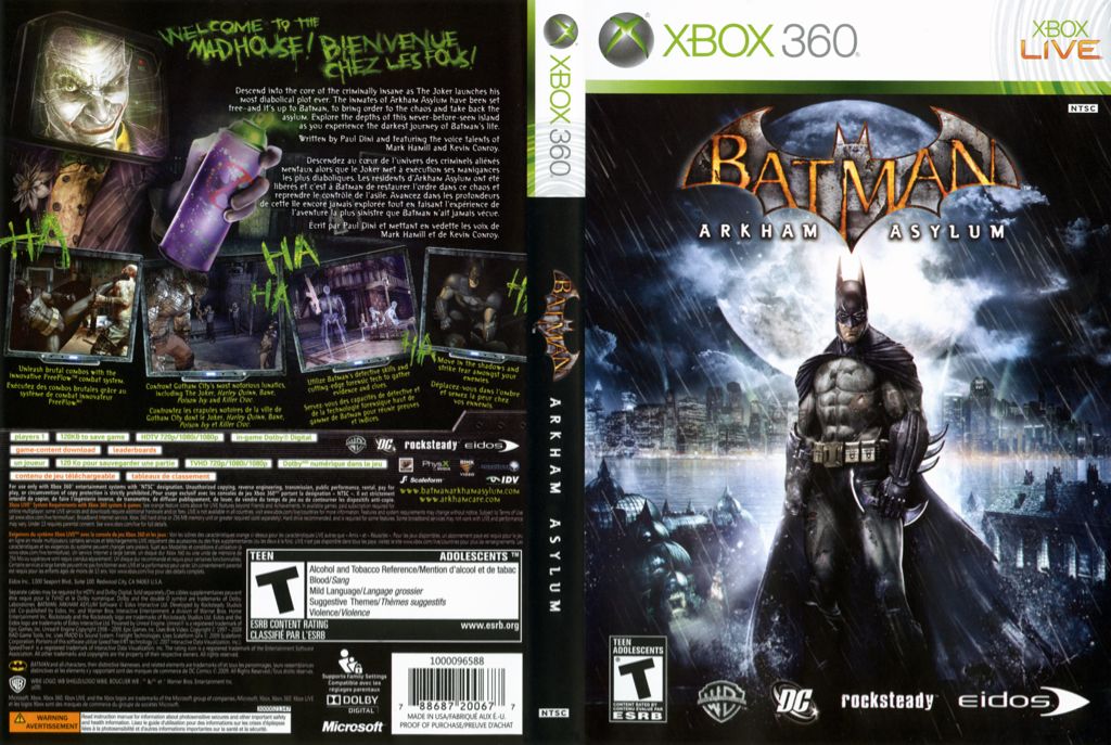 Batman Arkham Asylum - Microsoft Xbox 360 (1) video game collectible - Main Image 2