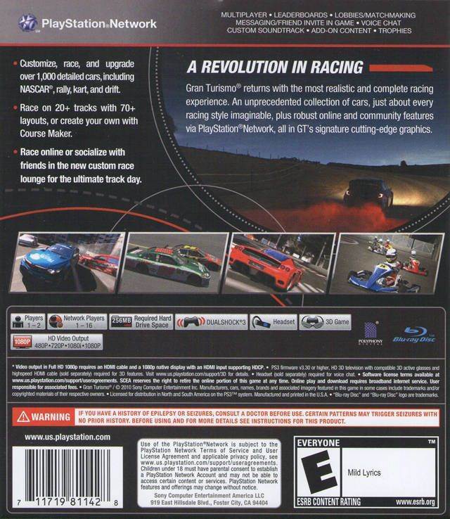Gran Turismo 5 XL Edition - Sony PlayStation 3 (PS3) (Sony Computer Entertainment - 1) video game collectible [Barcode 711719158394] - Main Image 2