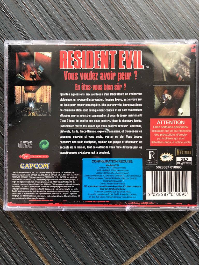 Resident Evil - PC (1) video game collectible [Barcode 5028587010095] - Main Image 2
