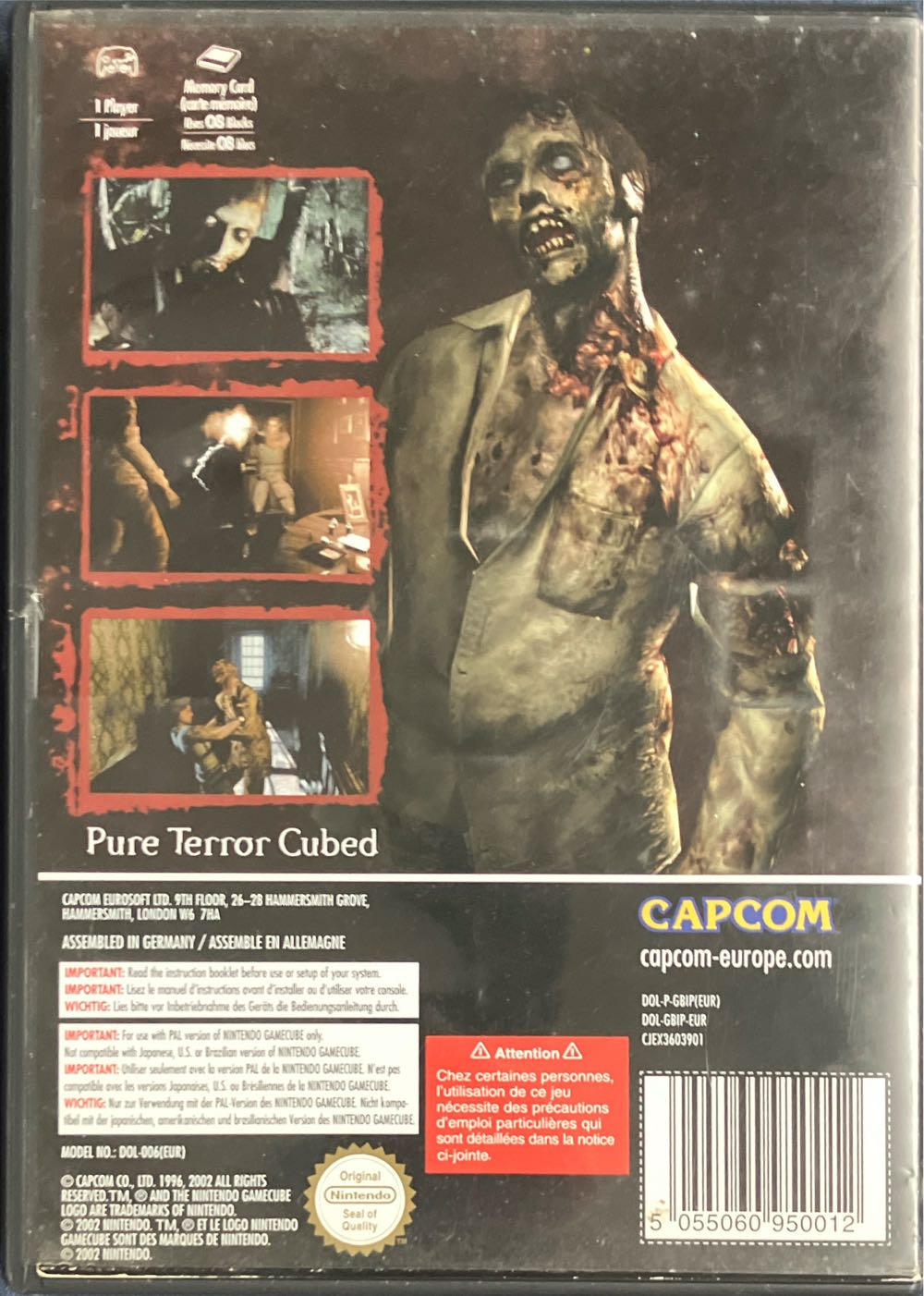 Resident Evil - Nintendo GameCube (Capcom - 1) video game collectible [Barcode 5055060950012] - Main Image 2