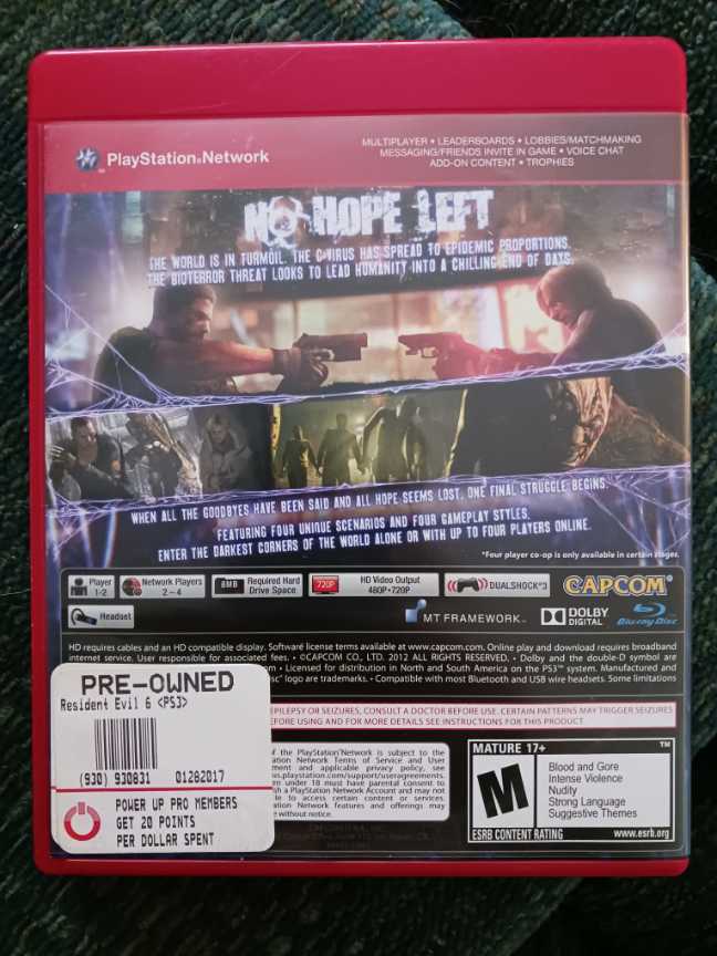 Resident Evil - Sony PlayStation 3 (PS3) (Capcom) video game collectible - Main Image 3