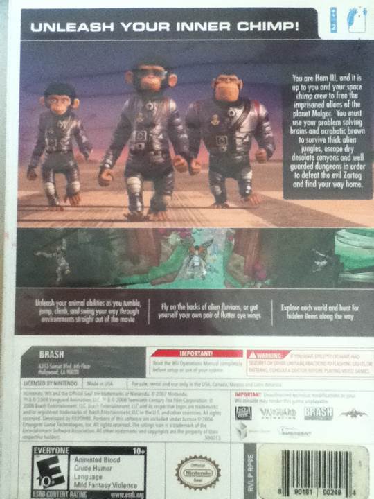 Space Chimps - Nintendo Wii video game collectible [Barcode 890181002494] - Main Image 2