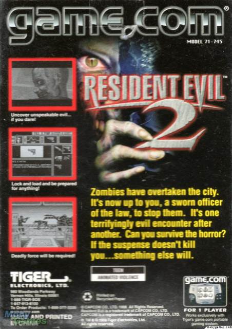 Resident Evil 2 - Game.com video game collectible - Main Image 2