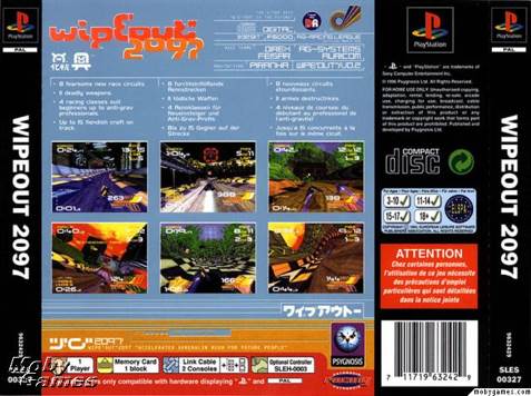 Wipeout 2097 (1996) - Sony PlayStation (Psygnosis - 1) video game collectible [Barcode 12714520] - Main Image 2