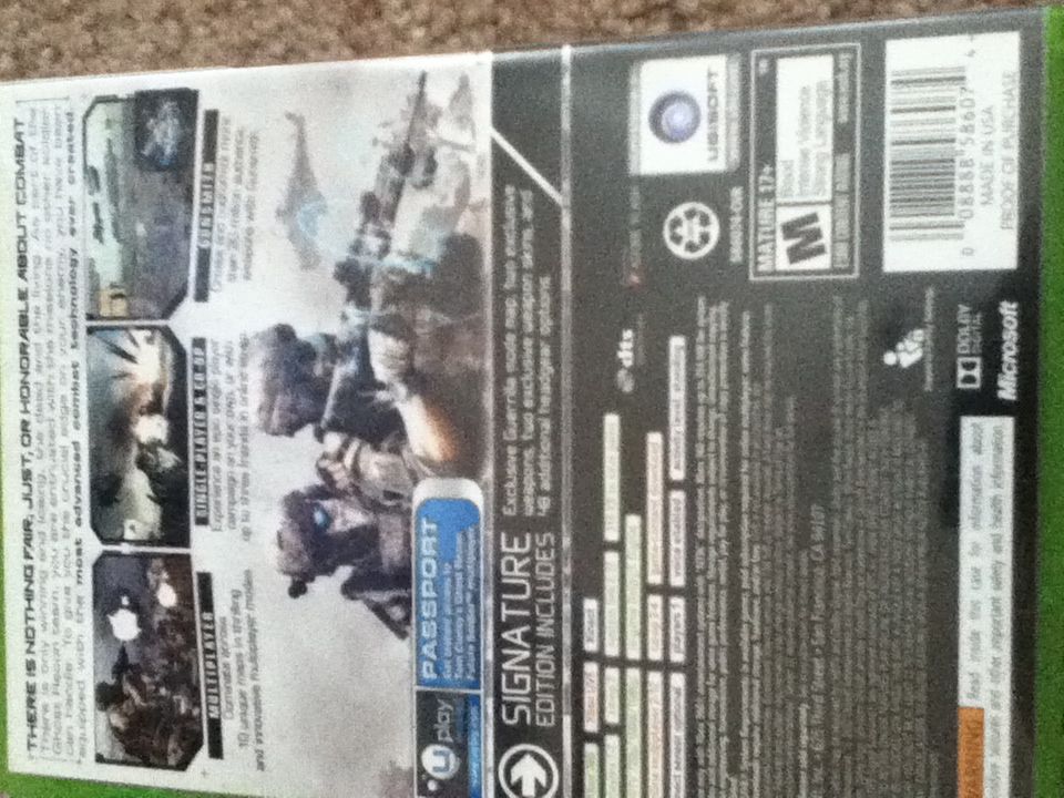 Ghost Recon Advanced Warfighter - Microsoft Xbox 360 video game collectible - Main Image 2
