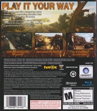 Far Cry 2 - Sony PlayStation 3 (PS3) (Ubisoft - 1) video game collectible [Barcode 008888344087] - Main Image 2