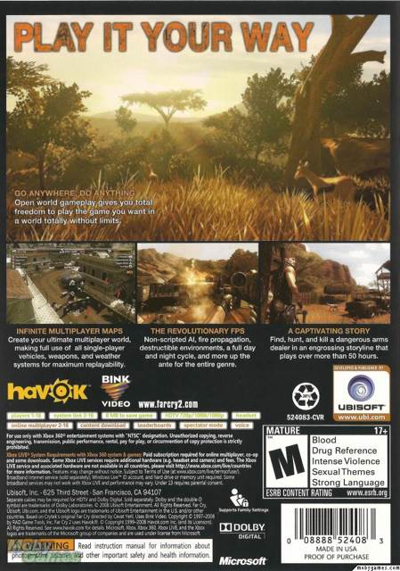 Farcry 2 - Microsoft Xbox 360 (Ubisoft - 1) video game collectible [Barcode 3307210414014] - Main Image 2