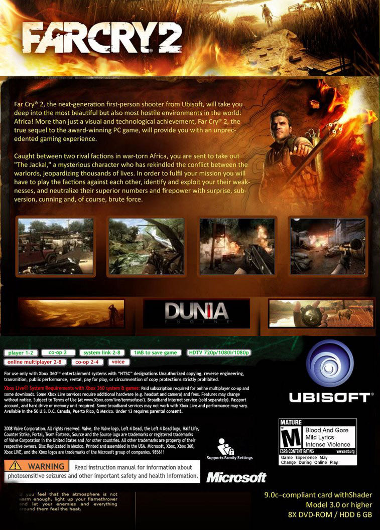 FarCry 2 - Microsoft Xbox Live video game collectible - Main Image 2