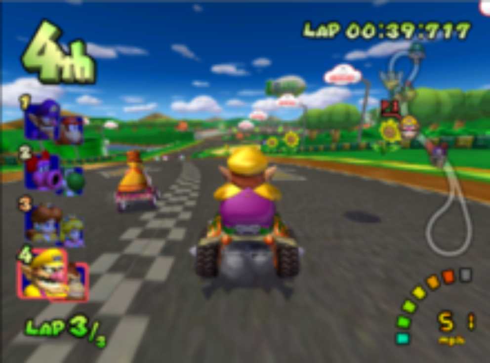 Mario Kart: Double Dash!! - Nintendo GameCube (Nintendo - 1-4 players locally; up to 8 players via LAN using multiple GameCube systems) video game collectible [Barcode 045496393069] - Main Image 3