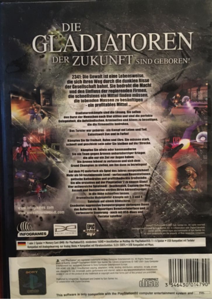 Unreal Tournament - Sony PlayStation 2 (PS2) (4) video game collectible [Barcode 3546430014790] - Main Image 2