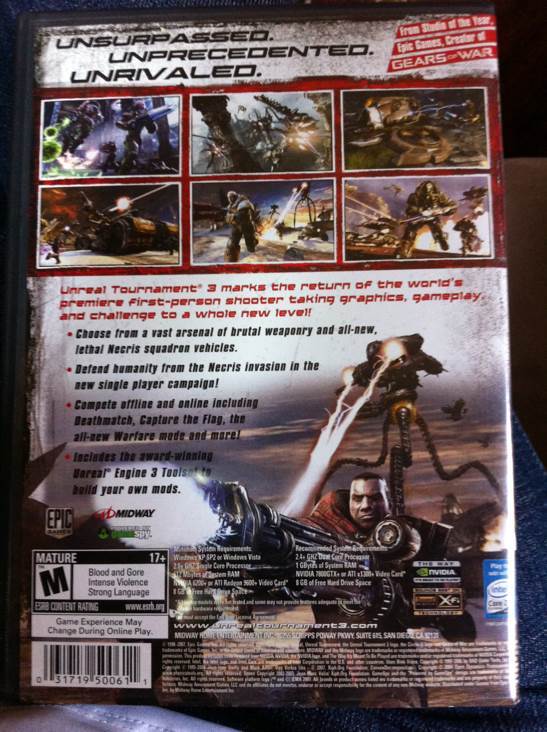 Unreal Tournament - Microsoft Xbox 360 (Ingram Entertainment - 4) video game collectible [Barcode 5037930100482] - Main Image 2