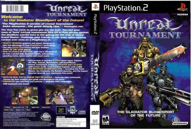 Unreal Tournament - Sony PlayStation 2 (PS2) (Infogrames - 1-4) video game collectible [Barcode 742725216310] - Main Image 2