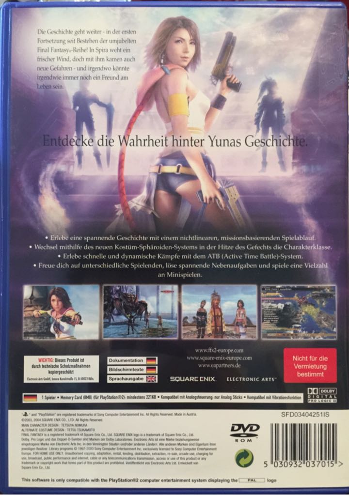Final Fantasy X-2 - Sony PlayStation 2 (PS2) (Square Enix - 1) video game collectible [Barcode 5030932037015] - Main Image 2