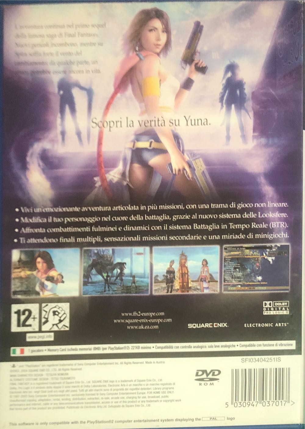 Final Fantasy X-2 (Italian) - Sony PlayStation 2 (PS2) (Square Enix - 1) video game collectible [Barcode 5030947037017] - Main Image 2