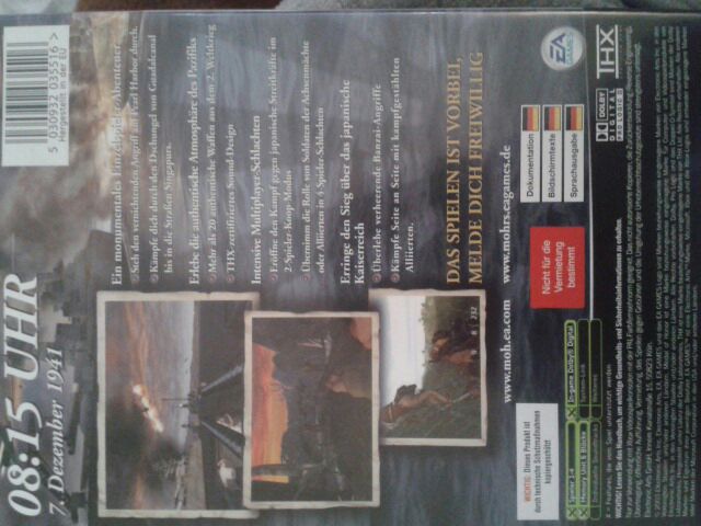 Medal of Honor: Rising Sun - Microsoft Xbox (EA - 4) video game collectible [Barcode 5030932035516] - Main Image 2