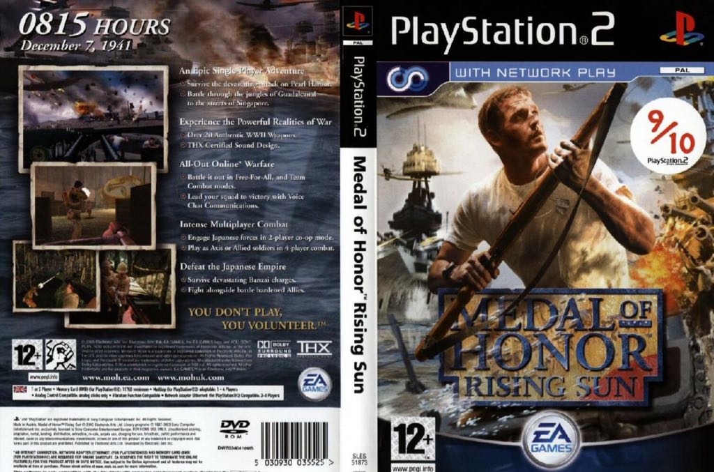 Medal of Honor: Rising Sun - Sony PlayStation 2 (PS2) (1) video game collectible [Barcode 711115849605] - Main Image 2