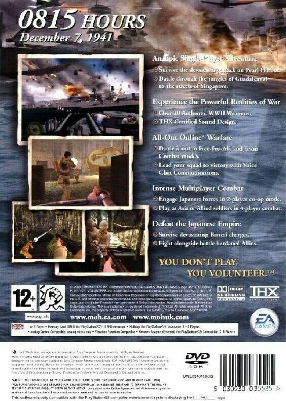 Medal of Honor: Rising Sun - Sony PlayStation 2 (PS2) ((EA) Electronic Arts - 2) video game collectible - Main Image 2