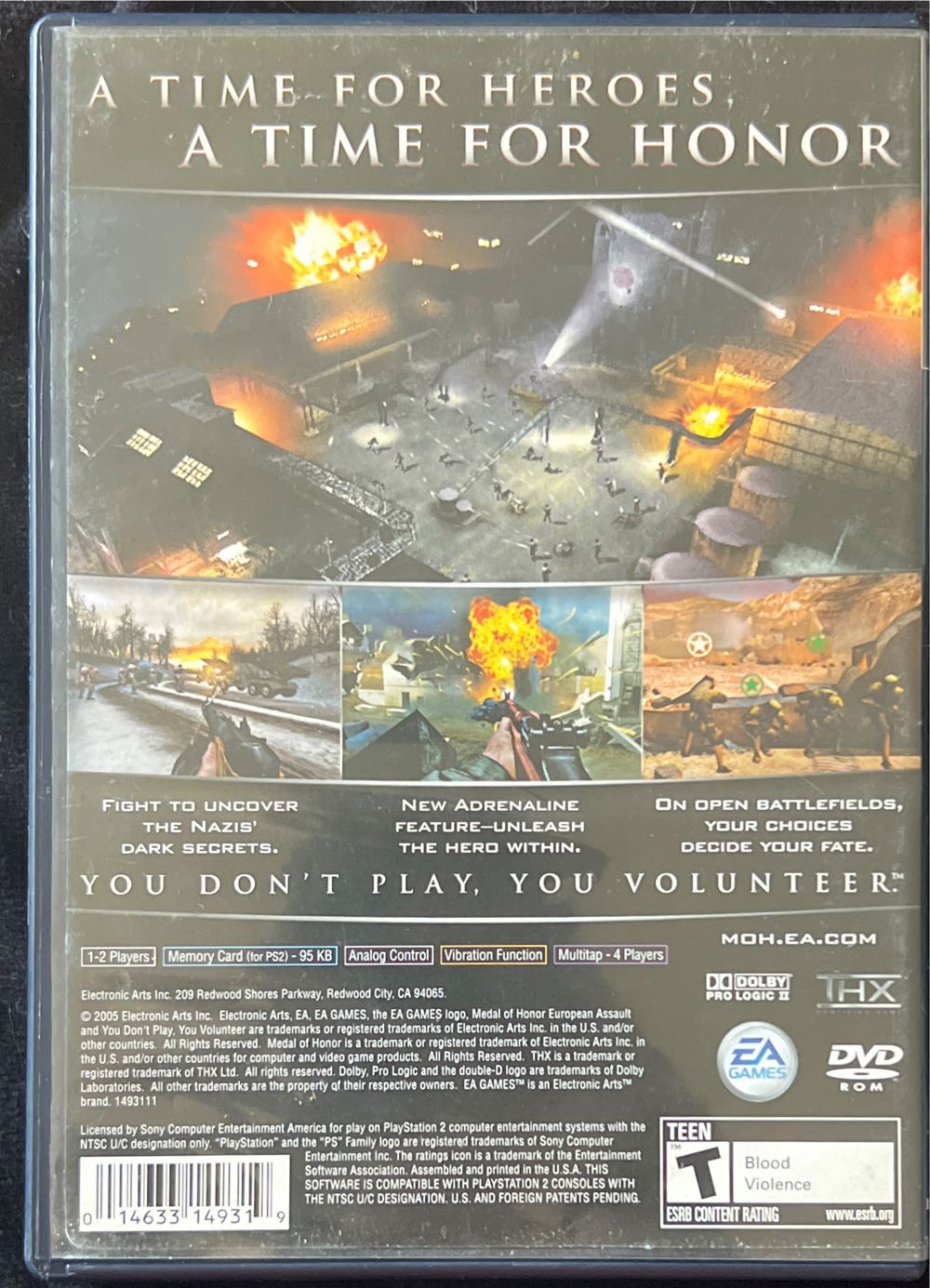 Medal Of Honor: European Assault - Sony PlayStation 2 (PS2) video game collectible - Main Image 2