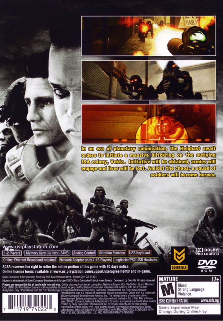 Killzone - Sony PlayStation 2 (PS2) (Sony Computer Entertainment - 1) video game collectible - Main Image 2