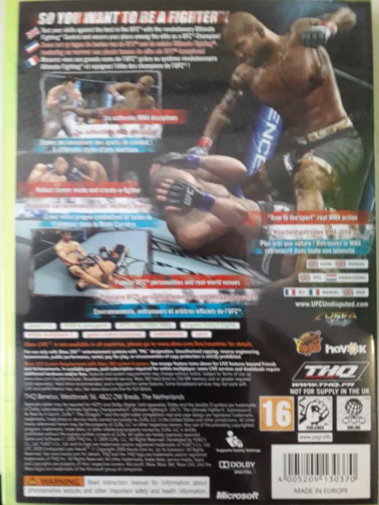 UFC 2009 Undisputed - Microsoft Xbox 360 (THQ) video game collectible [Barcode 4005209130370] - Main Image 2
