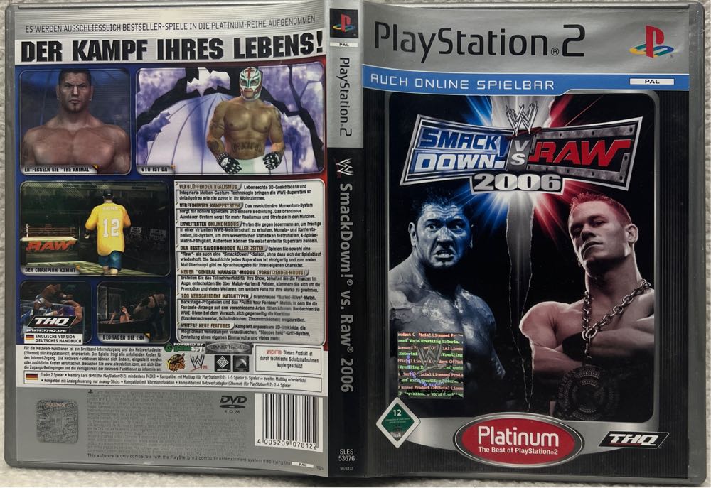 WWE Smackdown vs. Raw 2006 - Sony PlayStation 2 (PS2) video game collectible [Barcode 4005209078122] - Main Image 3