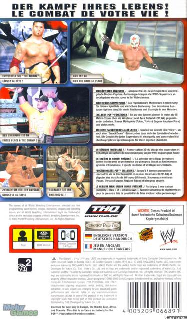 WWE Smackdown vs. Raw 2006 - Sony PlayStation Portable (PSP) video game collectible [Barcode 8772889480236] - Main Image 2