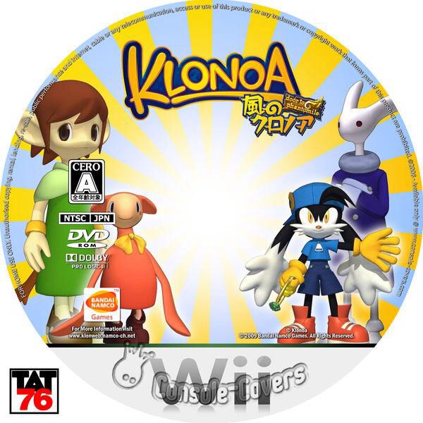 Klonoa - Nintendo Wii (Namco Bandai - 1) video game collectible [Barcode 722674800181] - Main Image 2