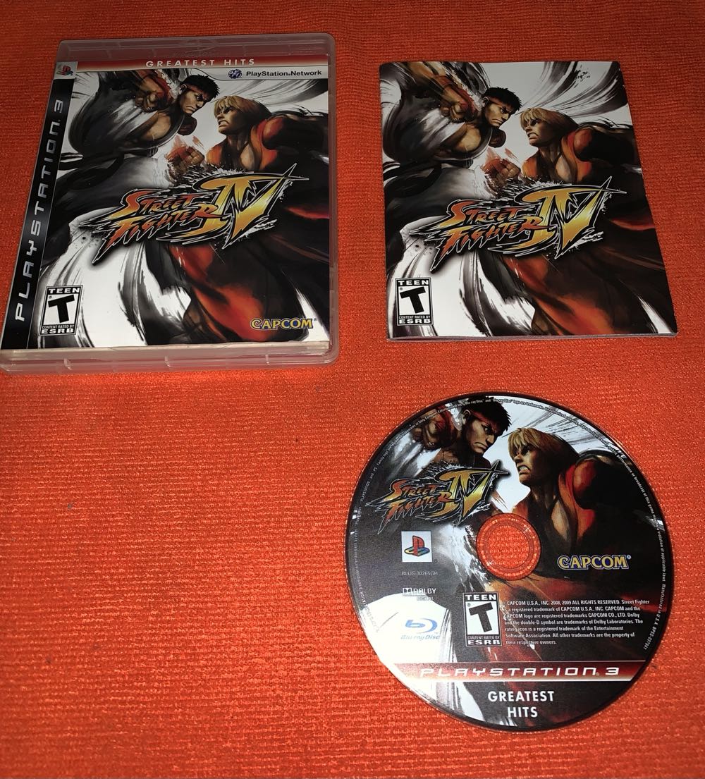 Street Fighter IV (PS3-GH-RED) - Sony PlayStation 3 (PS3) (Capcom - Unlimited) video game collectible [Barcode 013388340095] - Main Image 3