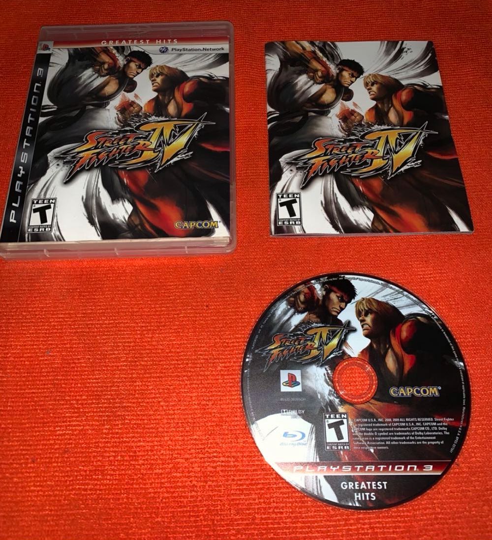 Street Fighter IV (PS3-GH-RED) - Sony PlayStation 3 (PS3) (Capcom - Unlimited) video game collectible [Barcode 013388340095] - Main Image 4