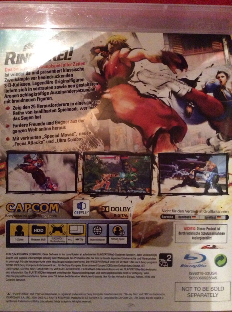 Street Fighter IV - Sony PlayStation 3 (PS3) (Capcom - 1-2) video game collectible [Barcode 5055060925584] - Main Image 2