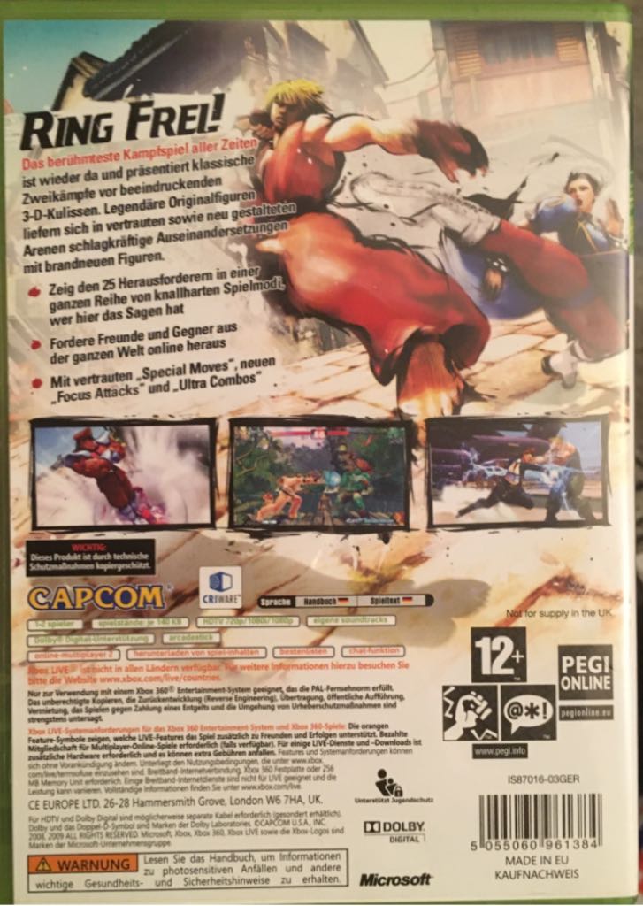 Street Fighter IV - Microsoft Xbox 360 (Capcom) video game collectible [Barcode 5055060961384] - Main Image 2