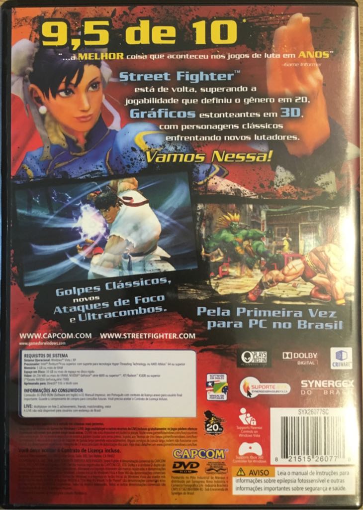Street Fighter IV - PC (Capcom - 0002) video game collectible [Barcode 821515260778] - Main Image 2