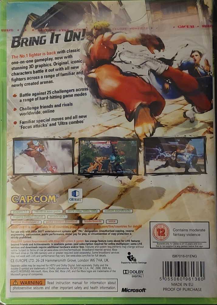 Street Fighter IV - Microsoft Xbox 360 video game collectible - Main Image 3