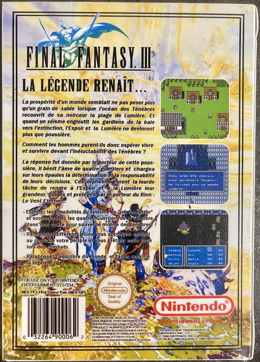Final Fantasy III (Cartmod) - Nintendo Entertainment System (NES) video game collectible - Main Image 2