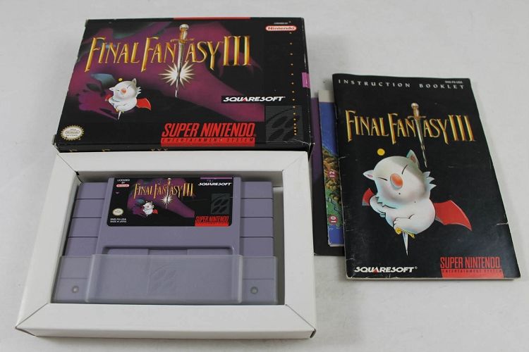 Final Fantasy III - Nintendo Super Nintendo Entertainment System (SNES) (Nintendo) video game collectible - Main Image 2