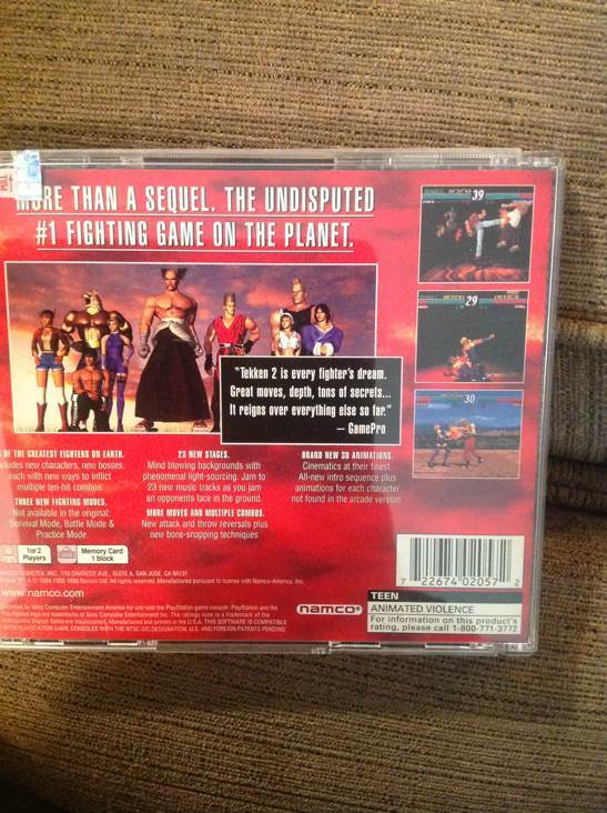 Tekken 2 - Sony PlayStation (Namco Bandai - 2) video game collectible [Barcode 722674020572] - Main Image 2
