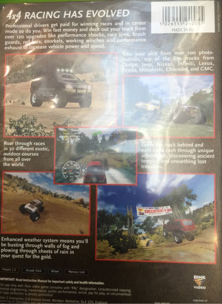 4x4 EVO 2 - Microsoft Xbox (Gathering Of Developers) video game collectible [Barcode 5026555240055] - Main Image 2