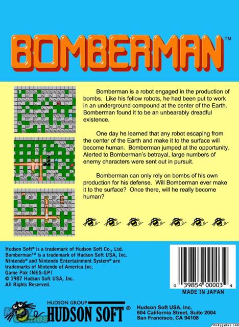 Bomberman - Nintendo Entertainment System (NES) video game collectible - Main Image 2