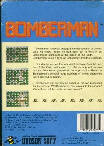 Bomberman - Nintendo Entertainment System (NES) video game collectible - Main Image 2
