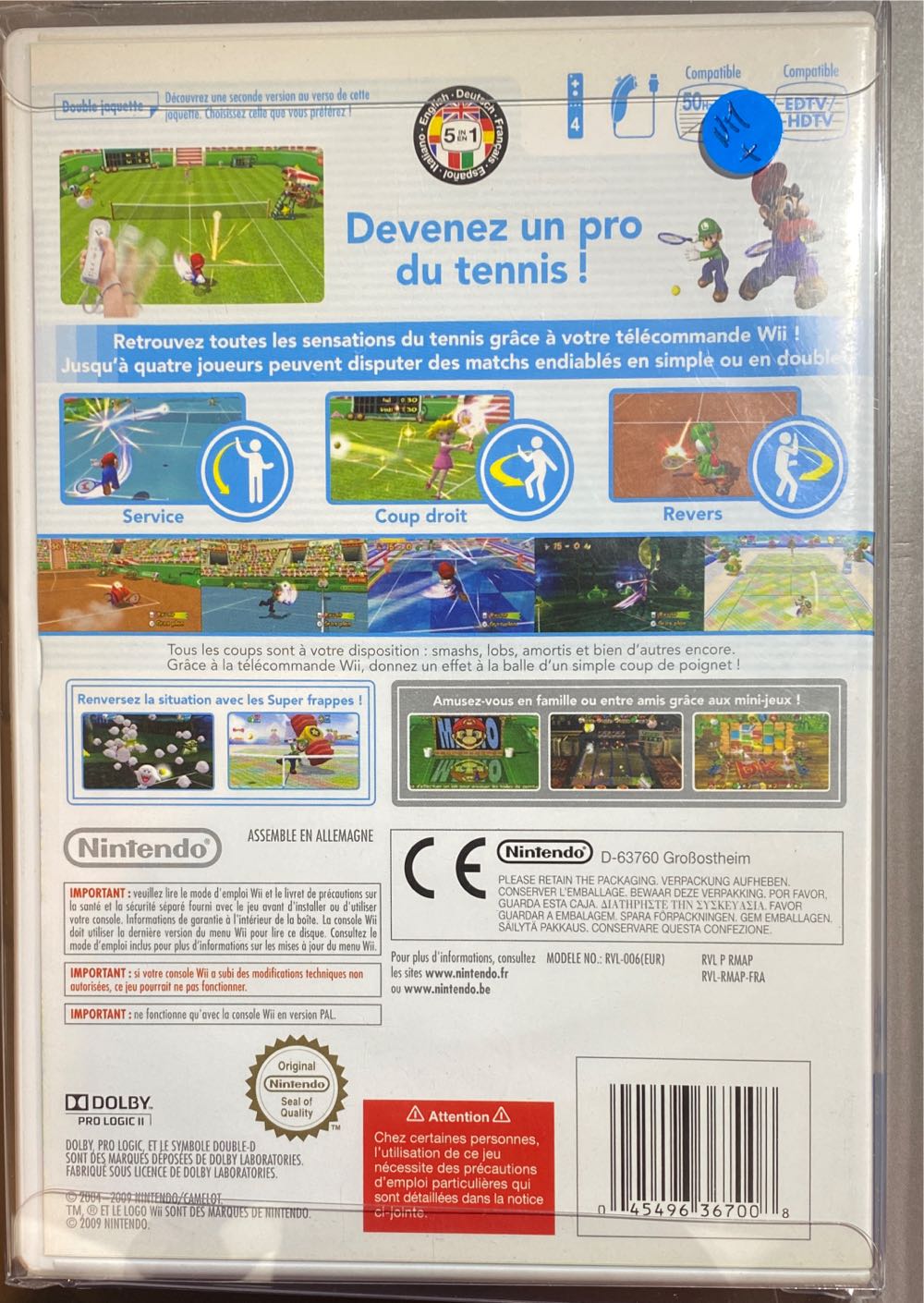 Mario Power Tennis - Nintendo Wii (Nintendo - 4) video game collectible [Barcode 045496367008] - Main Image 4