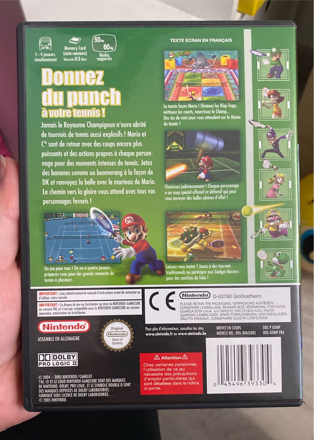 Mario Power Tennis - Nintendo GameCube (Nintendo - 1-4) video game collectible [Barcode 045496393304] - Main Image 2