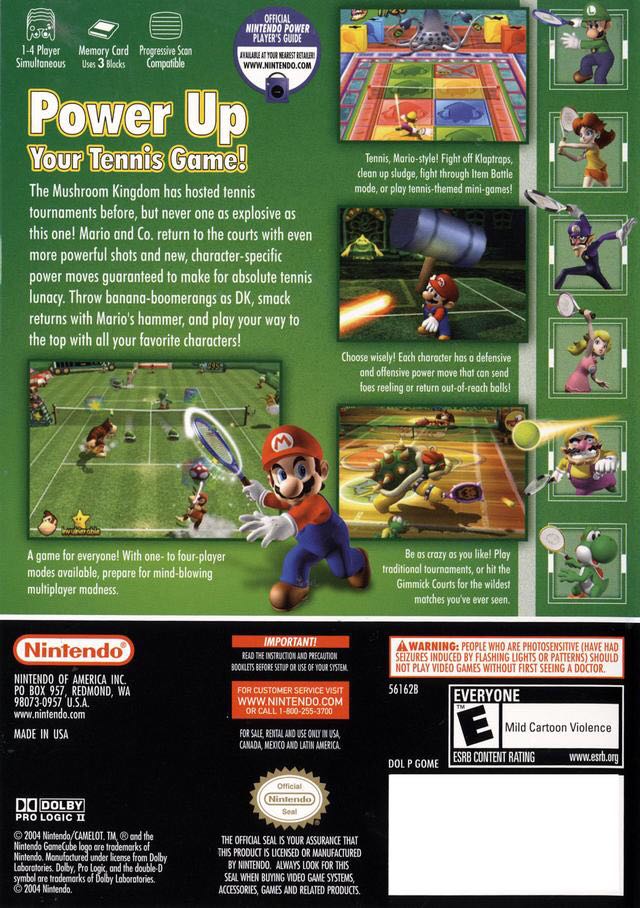 Mario Power Tennis - Nintendo GameCube (Nintendo - 1-4) video game collectible - Main Image 2