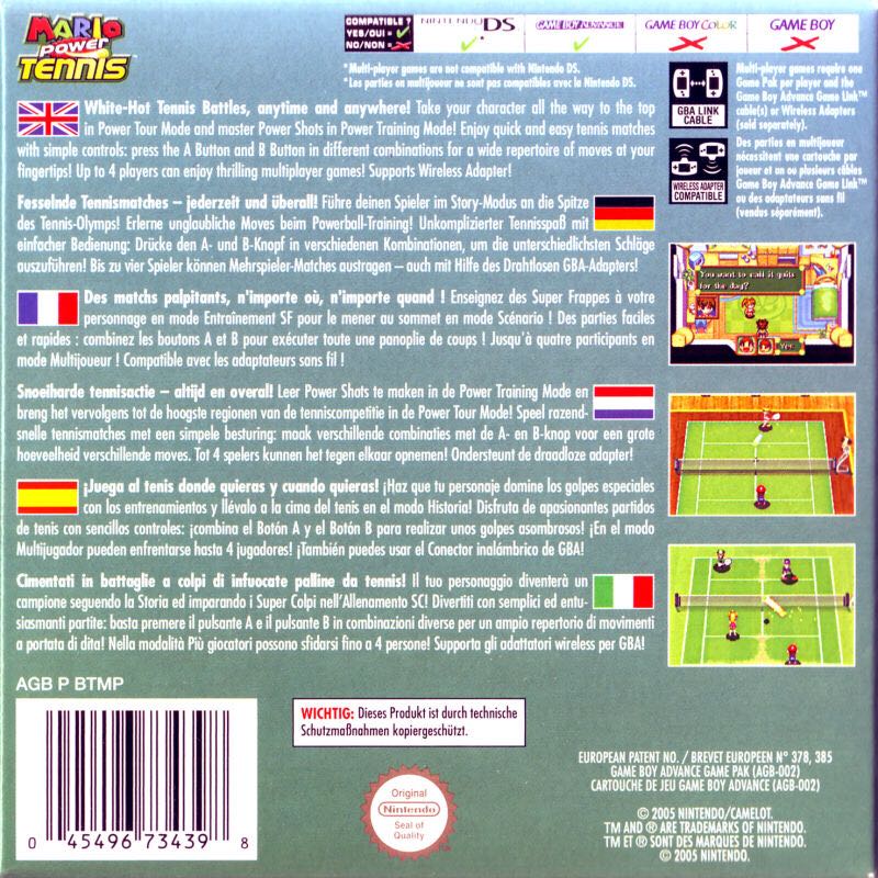 Mario Power Tennis - Nintendo Game Boy Advance (GBA) (1) video game collectible - Main Image 2