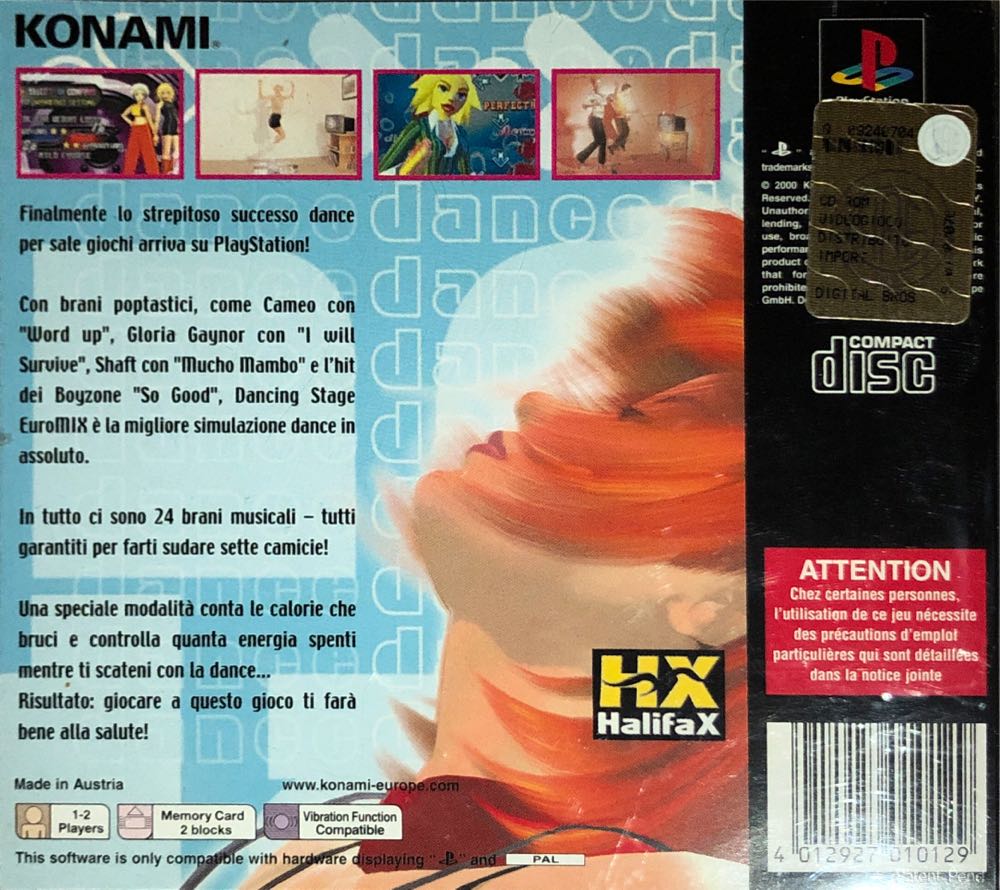 Dancing Stage EuroMix - Sony PlayStation video game collectible [Barcode 4012927010129] - Main Image 2