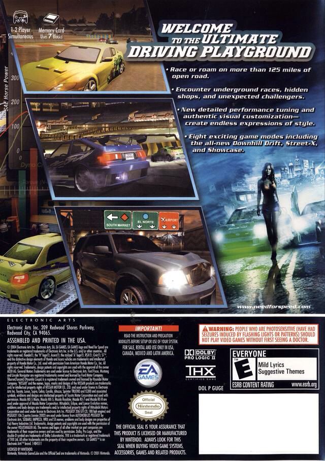 Need For Speed: Underground 2 - Sony PlayStation 2 (PS2) (EA Games - 2) video game collectible [Barcode 5030946039623] - Main Image 2