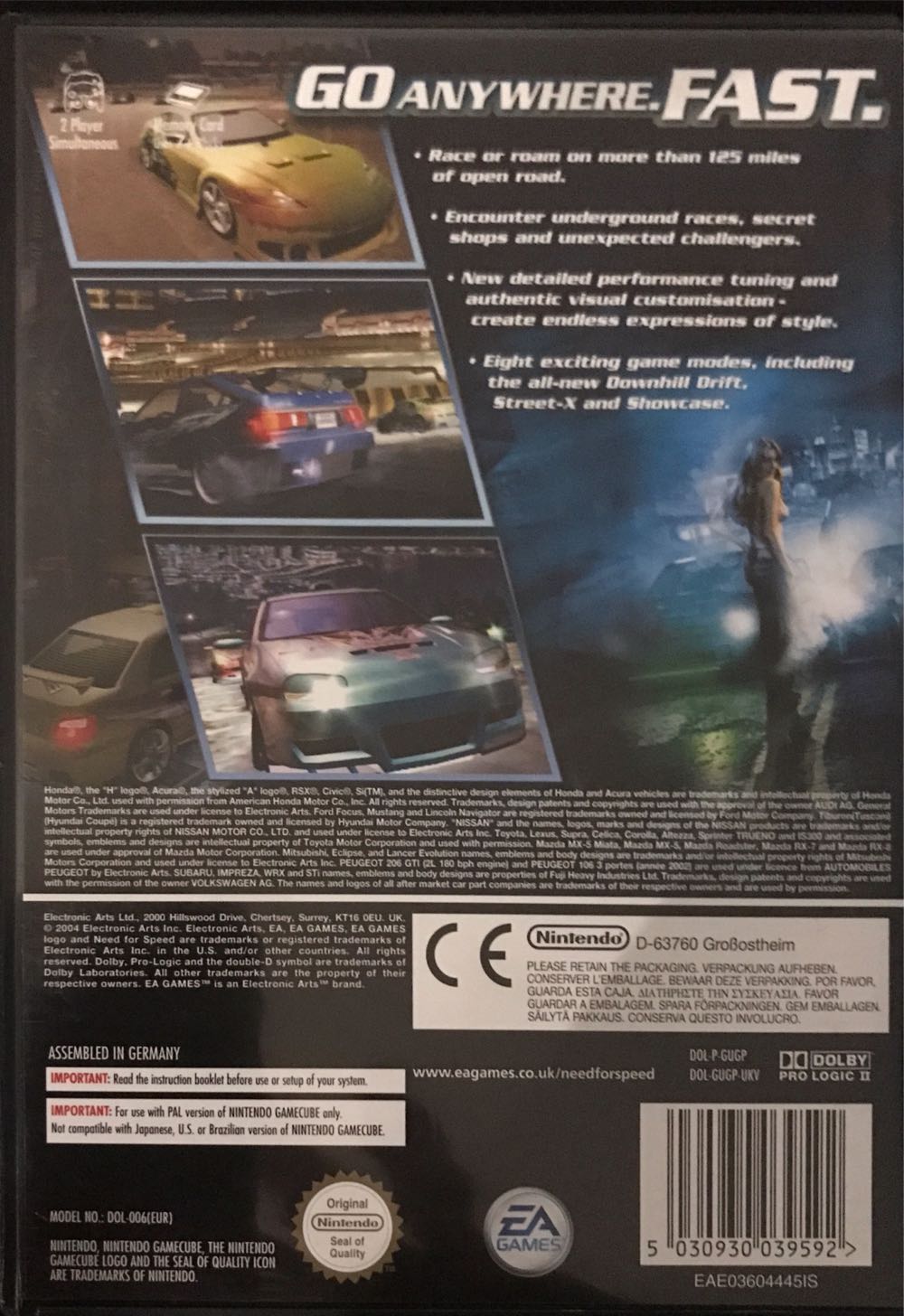 Need for Speed: Underground 2 - Nintendo GameCube (Electronic Arts - 1-2) video game collectible - Main Image 2