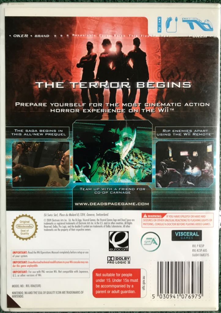 Dead Space: Extraction - Nintendo Wii (Nintendo - 2) video game collectible [Barcode 5030941076975] - Main Image 2