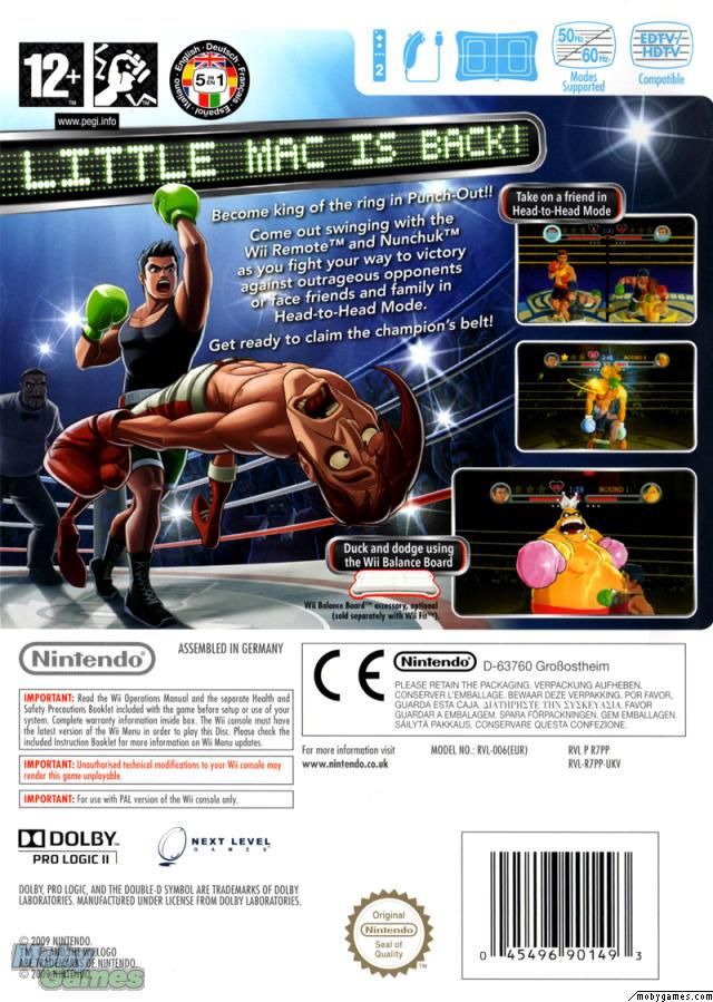 Punch Out - Nintendo Wii (Nintendo - 2) video game collectible [Barcode 045496367251] - Main Image 2